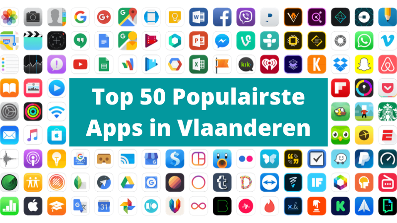 De Top 50 populairste apps in Vlaanderen